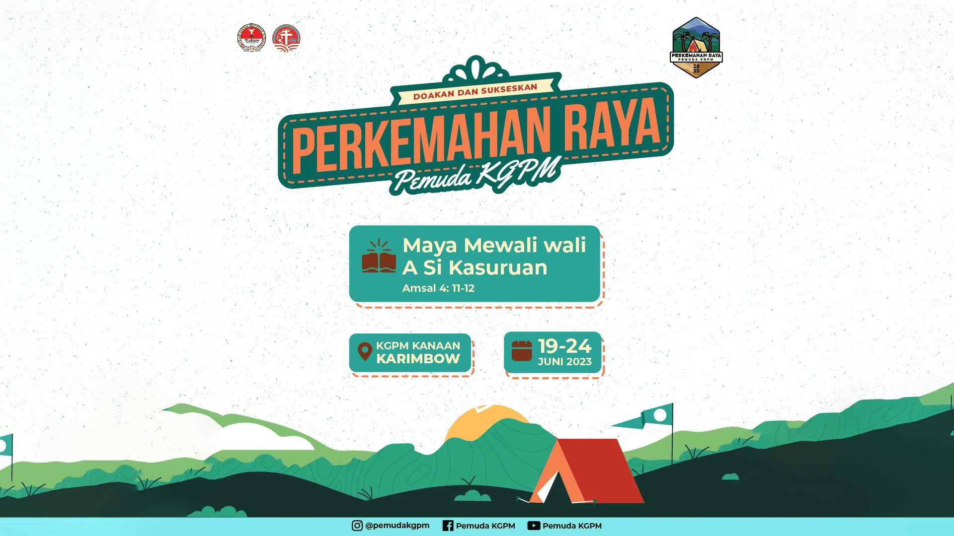 Perkemahan Raya Pemuda KGPM 2023: Mengalami Kebersamaan, Kepemimpinan, dan Kekuatan Rohani